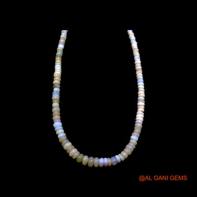 Smooth 2X5 MM Fire Opal Beads Rondelle Boho Mother Artisan Necklace EOB-38