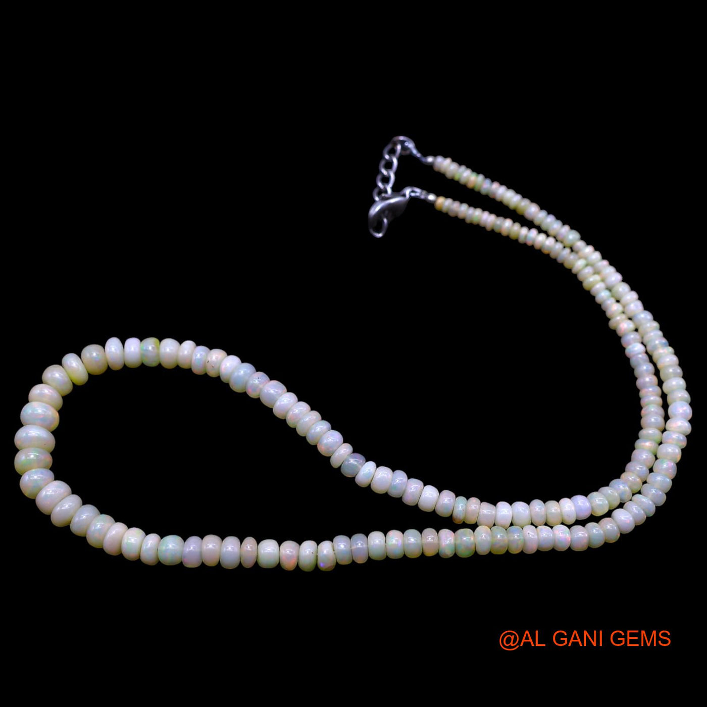 Rondelle Smooth 3X6 MM Fire Opal Beads Boho Daughter Antique Necklace EOB-7
