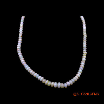 Rondelle Smooth 3X6 MM Fire Opal Beads Boho Daughter Antique Necklace EOB-7