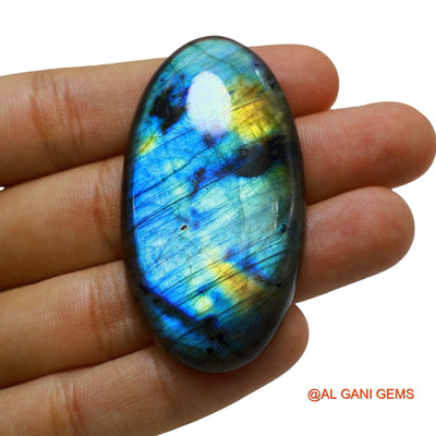 Natural Fire Labradorite Gemstone 114.00 Cts Loose Oval Cabochon From South Africa 58x31x7 mm L-13