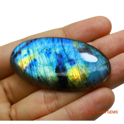 Natural Fire Labradorite Gemstone 114.00 Cts Loose Oval Cabochon From South Africa 58x31x7 mm L-13