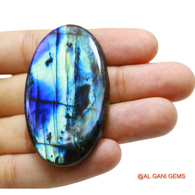 111.00 Cts Natural South African Fire Labradorite Loose Gemstone Oval Cabochon 56x33x6 mm L-14
