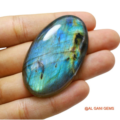 133.00 Cts Natural South African Fire Labradorite Oval Cabochon Loose Gemstone For Jewelry 55x32x8 mm L-16