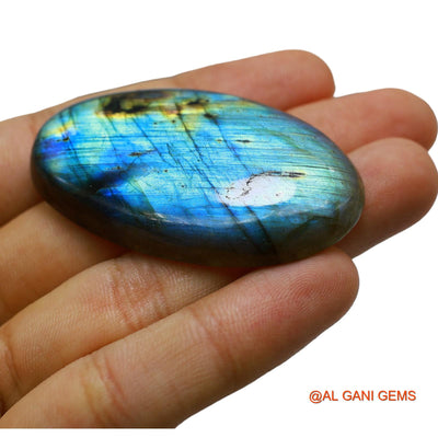 133.00 Cts Natural South African Fire Labradorite Oval Cabochon Loose Gemstone For Jewelry 55x32x8 mm L-16