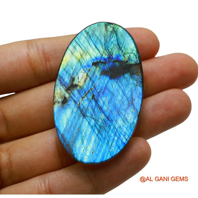 133.00 Cts Natural South African Fire Labradorite Oval Cabochon Loose Gemstone For Jewelry 55x32x8 mm L-16