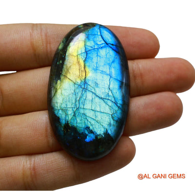 Natural Fire Labradorite Gemstone 106.00 Cts Loose Oval Cabochon From South Africa 55x32x6 mm L-17