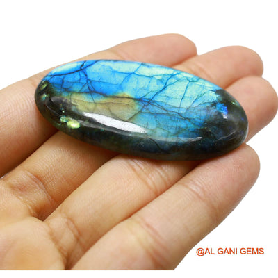 Natural Fire Labradorite Gemstone 106.00 Cts Loose Oval Cabochon From South Africa 55x32x6 mm L-17