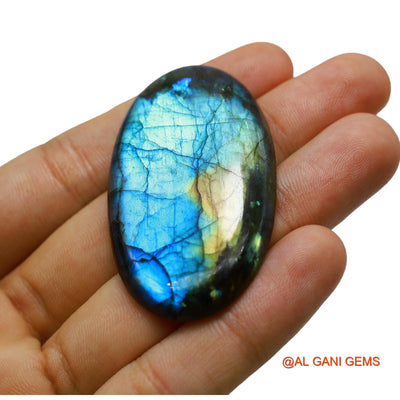 Natural Fire Labradorite Gemstone 106.00 Cts Loose Oval Cabochon From South Africa 55x32x6 mm L-17
