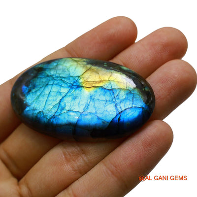 Natural Fire Labradorite Gemstone 106.00 Cts Loose Oval Cabochon From South Africa 55x32x6 mm L-17