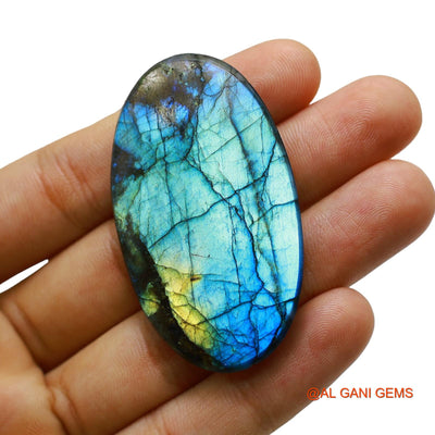 Natural Fire Labradorite Gemstone 106.00 Cts Loose Oval Cabochon From South Africa 55x32x6 mm L-17