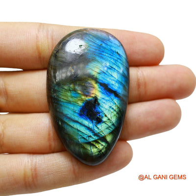 116.00 Cts Natural South African Fire Labradorite Loose Gemstone Fancy Cabochon 54x33x8 mm L-19