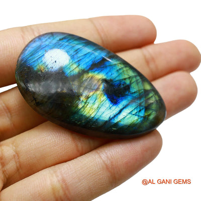 116.00 Cts Natural South African Fire Labradorite Loose Gemstone Fancy Cabochon 54x33x8 mm L-19