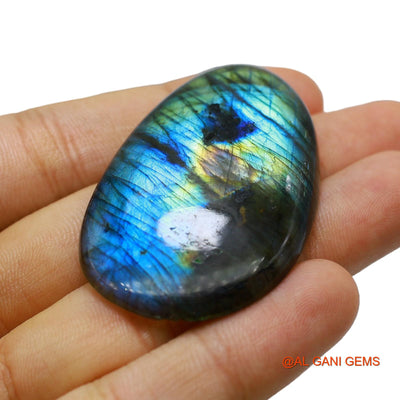 116.00 Cts Natural South African Fire Labradorite Loose Gemstone Fancy Cabochon 54x33x8 mm L-19