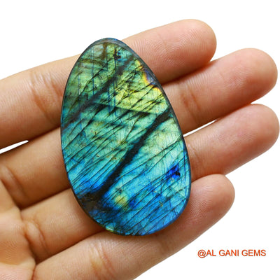 116.00 Cts Natural South African Fire Labradorite Loose Gemstone Fancy Cabochon 54x33x8 mm L-19