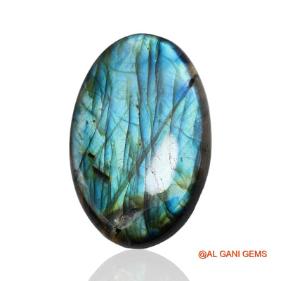 170.00 Cts Natural South African Fire Labradorite Loose Gemstone Oval Cabochon 63x40x7 mm L-1