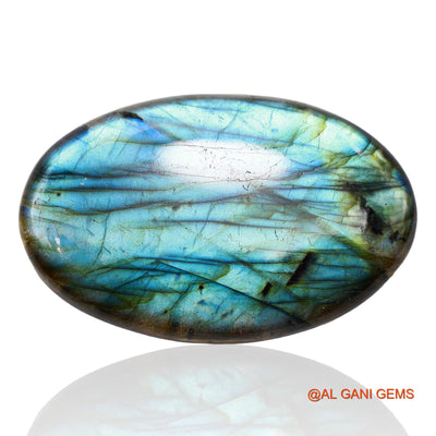 170.00 Cts Natural South African Fire Labradorite Loose Gemstone Oval Cabochon 63x40x7 mm L-1