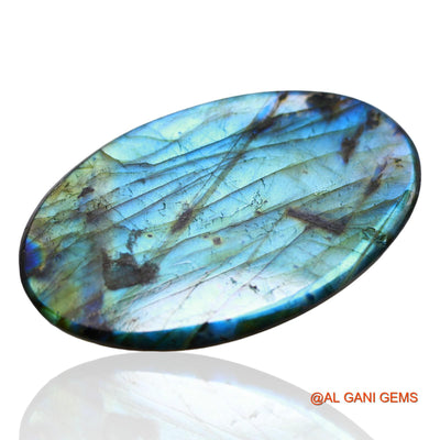 170.00 Cts Natural South African Fire Labradorite Loose Gemstone Oval Cabochon 63x40x7 mm L-1