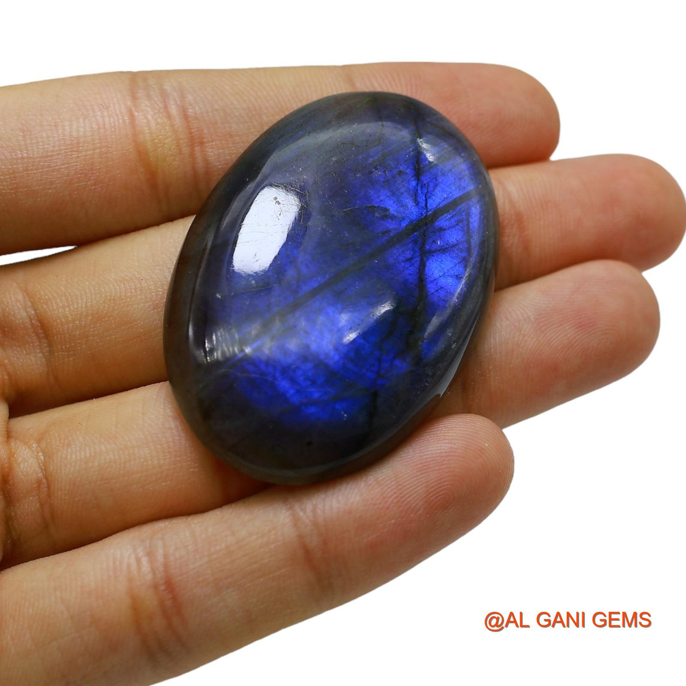 121.00 Cts Natural South African Fire Labradorite Loose Gemstone Oval Cabochon 49x34x5 mm L-22