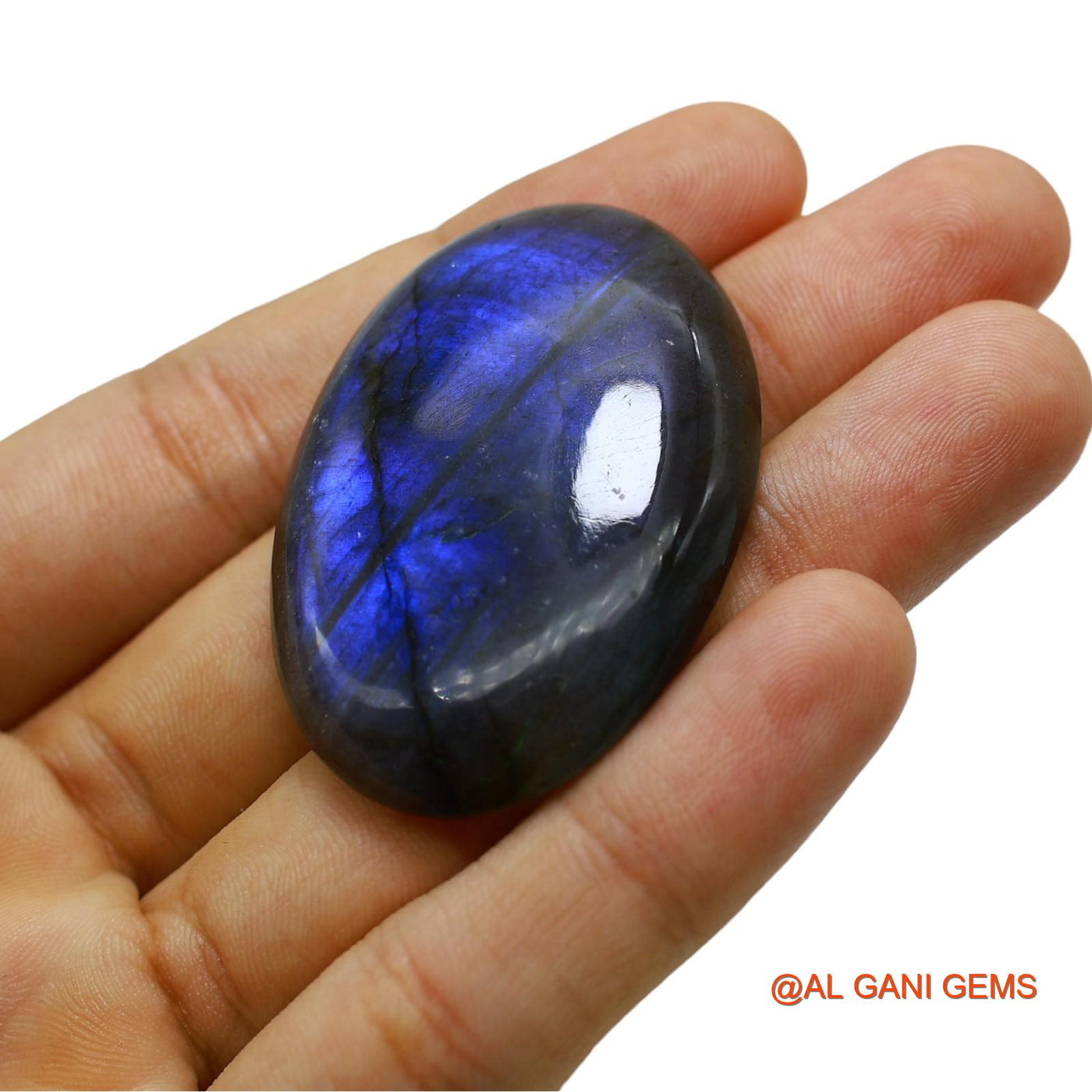 121.00 Cts Natural South African Fire Labradorite Loose Gemstone Oval Cabochon 49x34x5 mm L-22