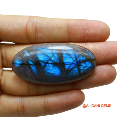 71.00 Cts Natural South African Fire Labradorite Oval Cabochon Loose Gemstone For Jewelry 53x26x6 mm L-23