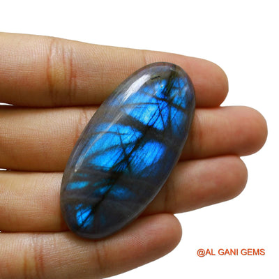 71.00 Cts Natural South African Fire Labradorite Oval Cabochon Loose Gemstone For Jewelry 53x26x6 mm L-23