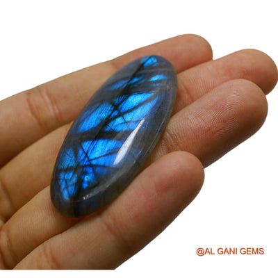 71.00 Cts Natural South African Fire Labradorite Oval Cabochon Loose Gemstone For Jewelry 53x26x6 mm L-23