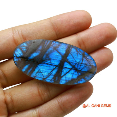 71.00 Cts Natural South African Fire Labradorite Oval Cabochon Loose Gemstone For Jewelry 53x26x6 mm L-23
