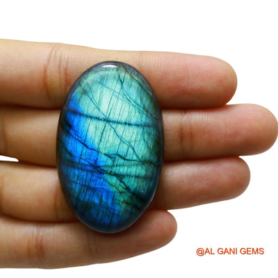 102.00 Cts Natural South African Fire Labradorite Loose Gemstone Oval Cabochon 49x30x7 mm L-24