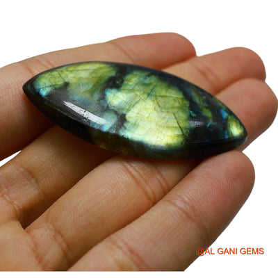 74.00 Cts Unheated South African Fire Labradorite Loose Gemstone Fancy Cabochon Natural 53x28x6 mm L-26