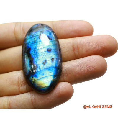 Natural Fire Labradorite Gemstone 71.00 Cts Loose Oval Cabochon From South Africa 49x23x6 mm L-28