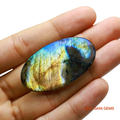 Natural Fire Labradorite Gemstone 65.00 Cts Loose Oval Cabochon From South Africa 46x25x6 mm L-29