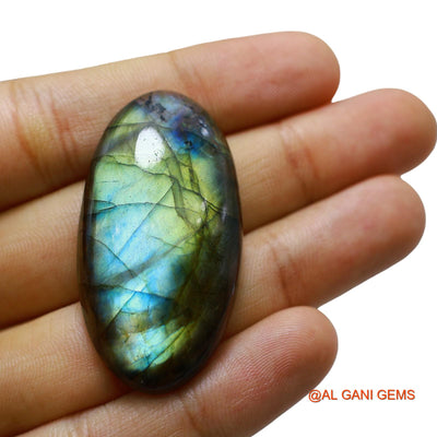 72.00 Cts Natural South African Fire Labradorite Loose Gemstone Oval Cabochon 46x24x8 mm L-32