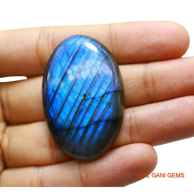 84.00 Cts Unheated South African Fire Labradorite Loose Gemstone Oval Cabochon Natural 44x28x7 mm L-35