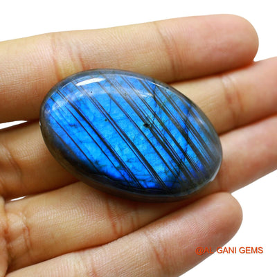84.00 Cts Unheated South African Fire Labradorite Loose Gemstone Oval Cabochon Natural 44x28x7 mm L-35