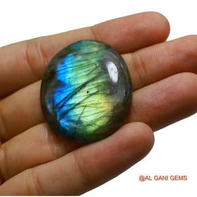 Natural Fire Labradorite Gemstone 66.00 Cts Loose Oval Cabochon From South Africa 40x33x6 mm L-36