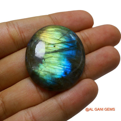 Natural Fire Labradorite Gemstone 66.00 Cts Loose Oval Cabochon From South Africa 40x33x6 mm L-36