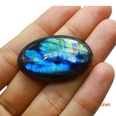 72.00 Cts Natural South African Fire Labradorite Oval Cabochon Loose Gemstone For Jewelry 41x25x8 mm L-39