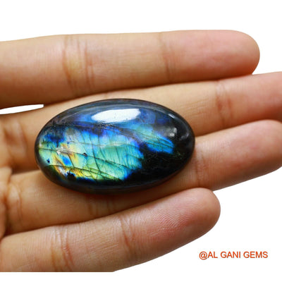 72.00 Cts Natural South African Fire Labradorite Oval Cabochon Loose Gemstone For Jewelry 41x25x8 mm L-39