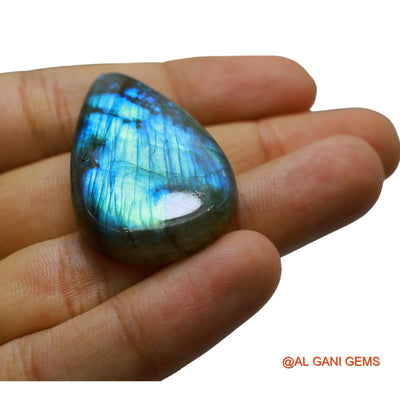 Natural Fire Labradorite Gemstone 68.00 Cts Loose Pear Cabochon From South Africa 40x26x7 mm L-40