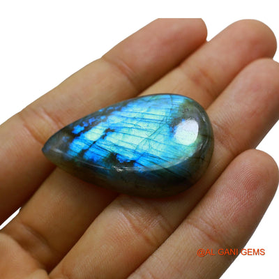 Natural Fire Labradorite Gemstone 68.00 Cts Loose Pear Cabochon From South Africa 40x26x7 mm L-40