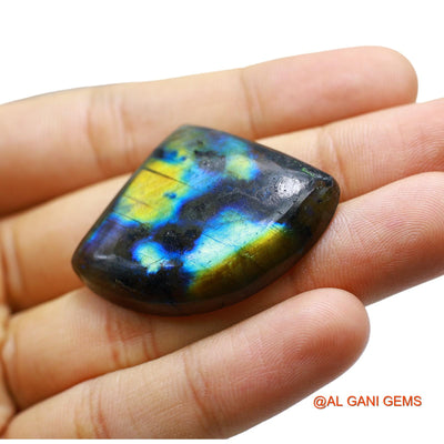 71.00 Cts Natural South African Fire Labradorite Loose Gemstone Fancy Cabochon 41x31x7 mm L-42