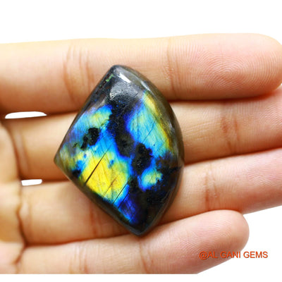 71.00 Cts Natural South African Fire Labradorite Loose Gemstone Fancy Cabochon 41x31x7 mm L-42