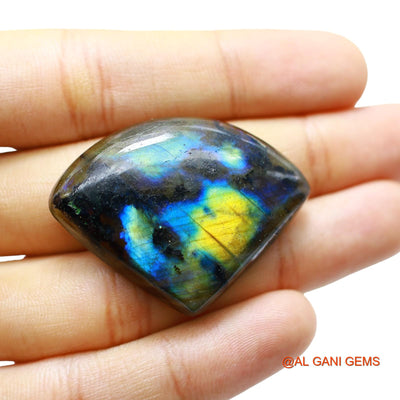 71.00 Cts Natural South African Fire Labradorite Loose Gemstone Fancy Cabochon 41x31x7 mm L-42