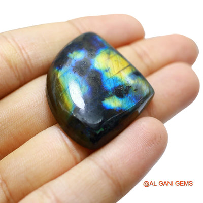 71.00 Cts Natural South African Fire Labradorite Loose Gemstone Fancy Cabochon 41x31x7 mm L-42