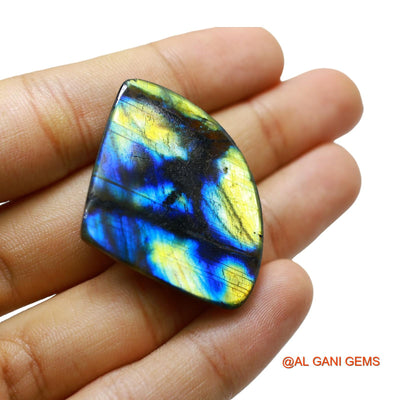 71.00 Cts Natural South African Fire Labradorite Loose Gemstone Fancy Cabochon 41x31x7 mm L-42