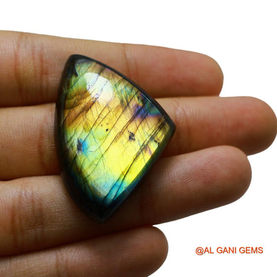 Natural Fire Labradorite Gemstone 68.00 Cts Loose Fancy Cabochon From South Africa 41x27x8 mm L-44