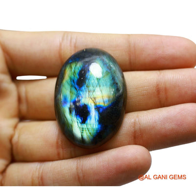 Natural Untreated Fire Labradorite Loose Gemstone Oval Cabochon From South Africa 72.00 Cts 39x27x8 mm L-45