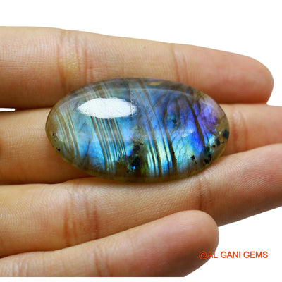 39.00 Cts Natural South African Fire Labradorite Oval Cabochon Loose Gemstone For Jewelry 40x25x5 mm L-46