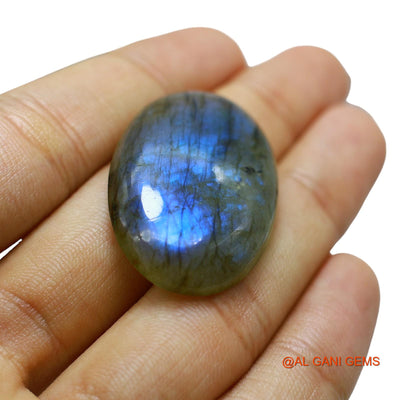53.00 Cts Natural South African Fire Labradorite Loose Gemstone Oval Cabochon 38x24x7 mm L-47