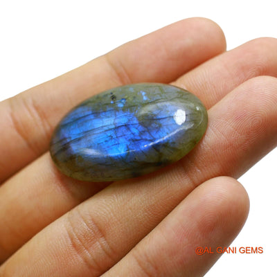 53.00 Cts Natural South African Fire Labradorite Loose Gemstone Oval Cabochon 38x24x7 mm L-47